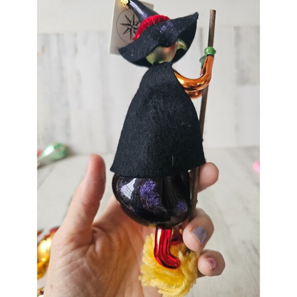 Radko vintage hilda witch broom Italian ornament Xmas Halloween - Picture 6 of 13